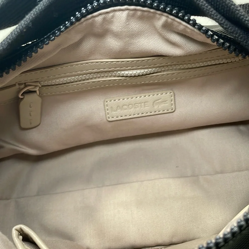 Lacoste Black Nylon Shoulder Bag